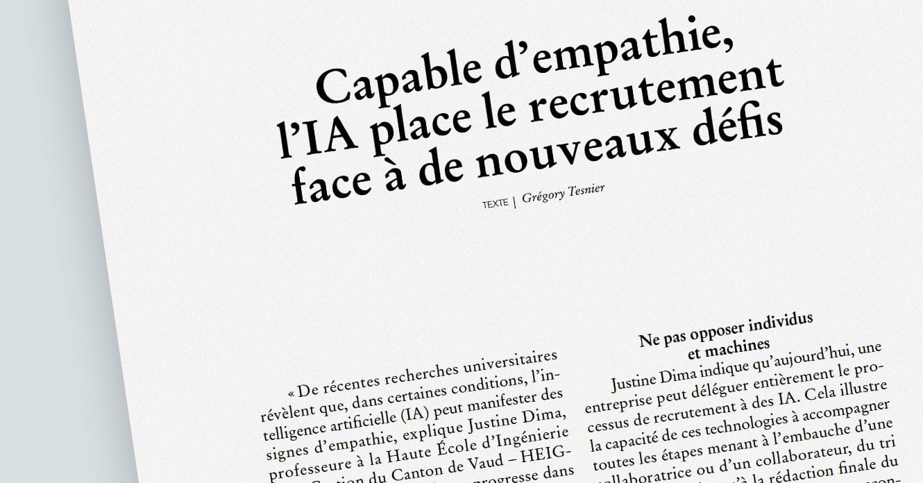 Capable d’empathie, l’IA place le recrutement face à de nouveaux défis